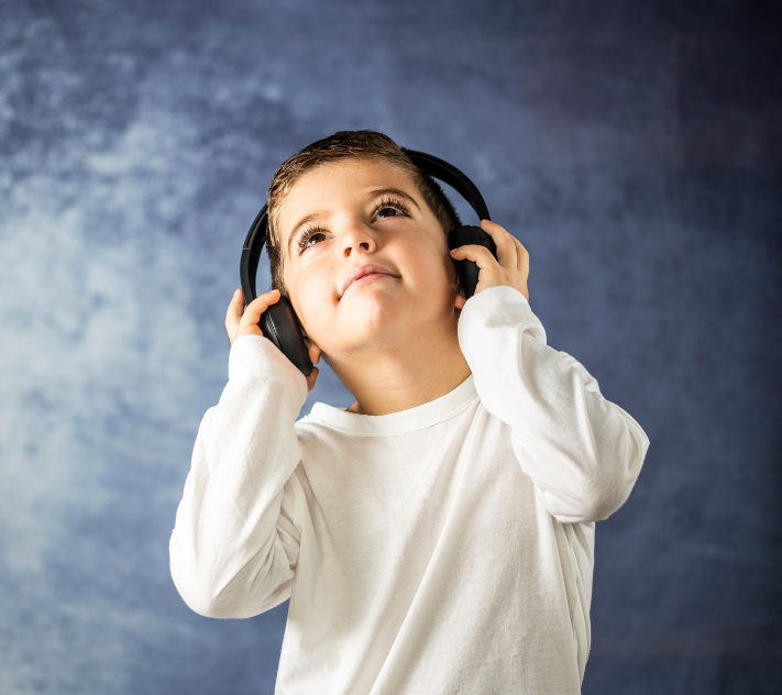 Boy with headphones