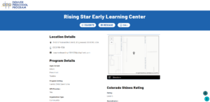 Preschool provider description